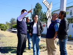 Supervisan obras en cruces ferroviarios
