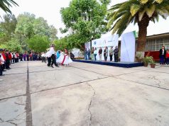 Visitan comunidad de Cuchicuato con programa de actos cívicos