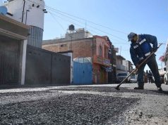 Aplican Mantenimiento Menor y Bacheo en Calles de Irapuato