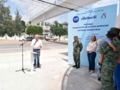 INAUGURAN PASO PEATONAL EN SOLIDARIDAD