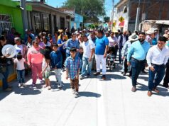 INAUGURAN OBRA DE PAVIMENTACIÓN EN LA CALERA