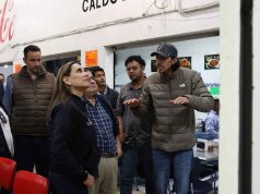Visita Lorena Alfaro mercado Hidalgo