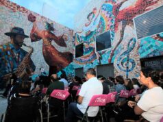 EMBELLECEN TEATRO DE LA CIUDAD CON NUEVO MURAL ‘ALEGORÍA DE LA EXPRESIÓN Y LA SONORIDAD’