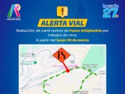 HABRÁ AJUSTES TEMPORALES EN CIRCULACIÓN DE BULEVAR A VILLAS