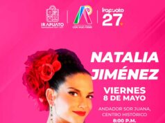 IRAPUATO CELEBRARÁ A LAS MAMÁS CON LA VOZ DE NATALIA JIMÉNEZ