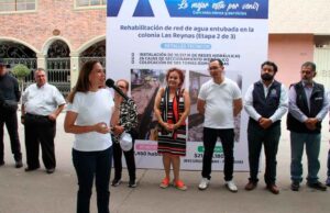 AVANZA MODERNIZACIÓN DE LA RED DE AGUA EN LA COLONIA LAS REYNAS